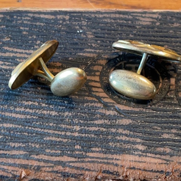 Gold HA & CO Victorian Ornate CUFFLINKS - wow! - Picture 13 of 14